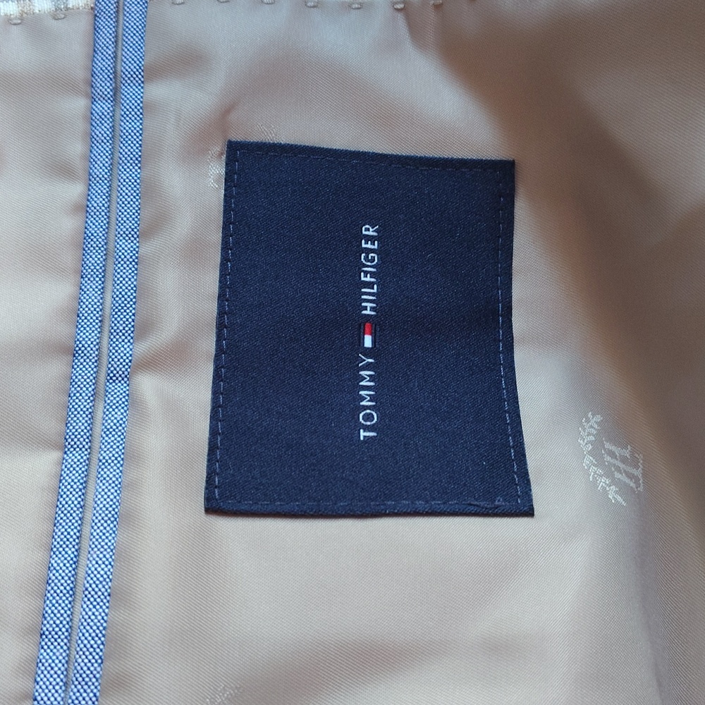 NWT Tommy Hilfiger Conrad Tan/Grey Sport Coat 44REG Flex - Picture 12 of 14
